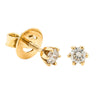 18ct Yellow Gold .25ct Claw Set Diamond Studs - Earrings - Walker & Hall