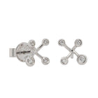 18ct White Gold .14ct Diamond Southern Cross Earrings - Walker & Hall