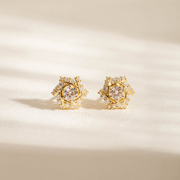 18ct Yellow Gold .46ct Diamond Katarina Earrings - Walker & Hall