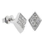 Deja Vu 18ct White Gold .27ct Diamond Earrings - Walker & Hall