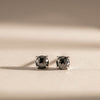 18ct White Gold 1.32ct Black Diamond Stud Earrings - Walker & Hall