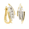 18ct Yellow & White Gold .15ct Diamond Huggie Earrings - Earrings - Walker & Hall