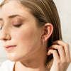 18ct White Gold .23ct Diamond Hoop Earrings - Earrings - Walker & Hall
