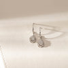 9ct White Gold .33ct Diamond Pear Saturn Stud Earrings - Earrings - Walker & Hall
