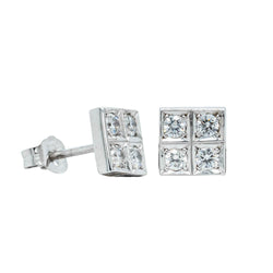 Deja Vu 14ct White Gold .50ct Diamond Stud Earrings - Earrings - Walker & Hall