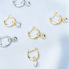 18ct White Gold Diamond Natalia Hoop Earrings - Earrings - Walker & Hall