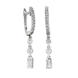 18ct White Gold .34ct Diamond Earrings - Earrings - Walker & Hall