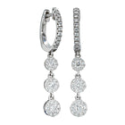 18ct White Gold .65ct Diamond Drop Earrings - Earrings - Walker & Hall