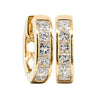 18ct Yellow Gold .73ct Diamond Hoop Earrings - Earrings - Walker & Hall