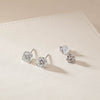 18ct White Gold 4.02ct Diamond Blossom Stud Earrings - Earrings - Walker & Hall
