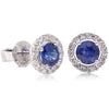 18ct White Gold 1.20ct Sapphire & Diamond Earrings - Walker & Hall