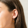 18ct Rose Gold Citrine & Diamond Drop Octavia Earrings - Earrings - Walker & Hall