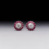 18ct White Gold .63ct Ruby Blossom Enhancers - Walker & Hall