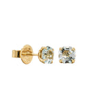 18ct Yellow Gold Aquamarine Octavia Stud Earrings - Earrings - Walker & Hall