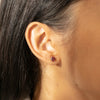 18ct Rose Gold Garnet Octavia Stud Earrings - Earrings - Walker & Hall