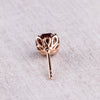 18ct Rose Gold Garnet Octavia Stud Earrings - Walker & Hall