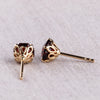 18ct Yellow Gold Garnet Octavia Stud Earrings - Walker & Hall