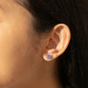 18ct White Gold Tanzanite Octavia Stud Earrings - Earrings - Walker & Hall