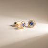 18ct Yellow Gold 1.92ct Sapphire & Diamond Isla Earrings - Walker & Hall