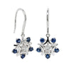 18ct White Gold .86ct Sapphire & Diamond Earrings - Walker & Hall