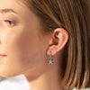 18ct White Gold .86ct Sapphire & Diamond Earrings - Walker & Hall