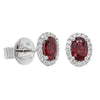 18ct White Gold 1.57ct Ruby & Diamond Earrings - Walker & Hall