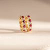 18ct Yellow Gold .40ct Ruby & Diamond Meridien Earrings - Earrings - Walker & Hall