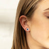 18ct White Gold 1.19ct Sapphire Stud Earrings - Earrings - Walker & Hall