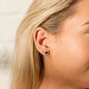 18ct Yellow Gold 1.10ct Sapphire & Diamond Isla Earrings - Earrings - Walker & Hall