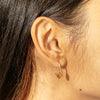 9ct Yellow Gold Citrine  Elderflower Earrings - Earrings - Walker & Hall