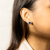 Deja Vu 17ct White Gold 3.60ct Sapphire & Diamond Stud Earrings - Earrings - Walker & Hall