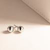 9ct White Gold 5mm Ball Stud Earrings - Walker & Hall