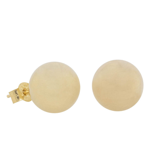 9ct Yellow Gold 10mm Studs - Walker & Hall