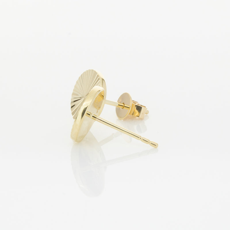 9ct Yellow Gold Reflections Stud Earrings-Earrings-Walker & Hall