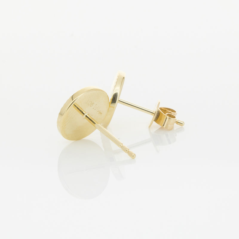 9ct Yellow Gold Reflections Stud Earrings-Earrings-Walker & Hall