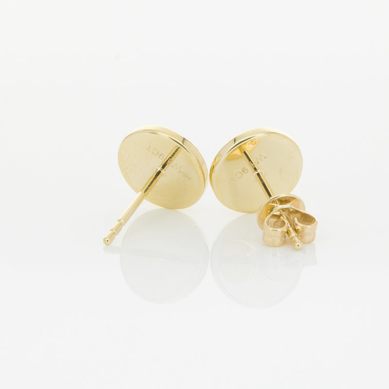 9ct Yellow Gold Reflections Stud Earrings-Earrings-Walker & Hall