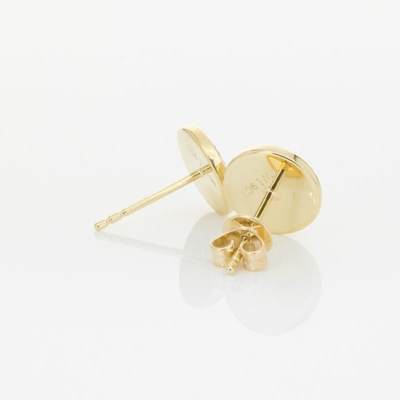 9ct Yellow Gold Reflections Stud Earrings-Earrings-Walker & Hall