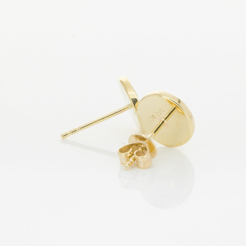 9ct Yellow Gold Reflections Stud Earrings-Earrings-Walker & Hall