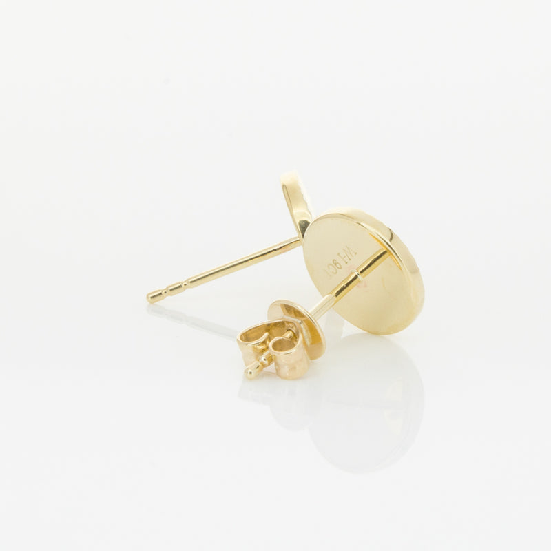 9ct Yellow Gold Reflections Stud Earrings-Earrings-Walker & Hall