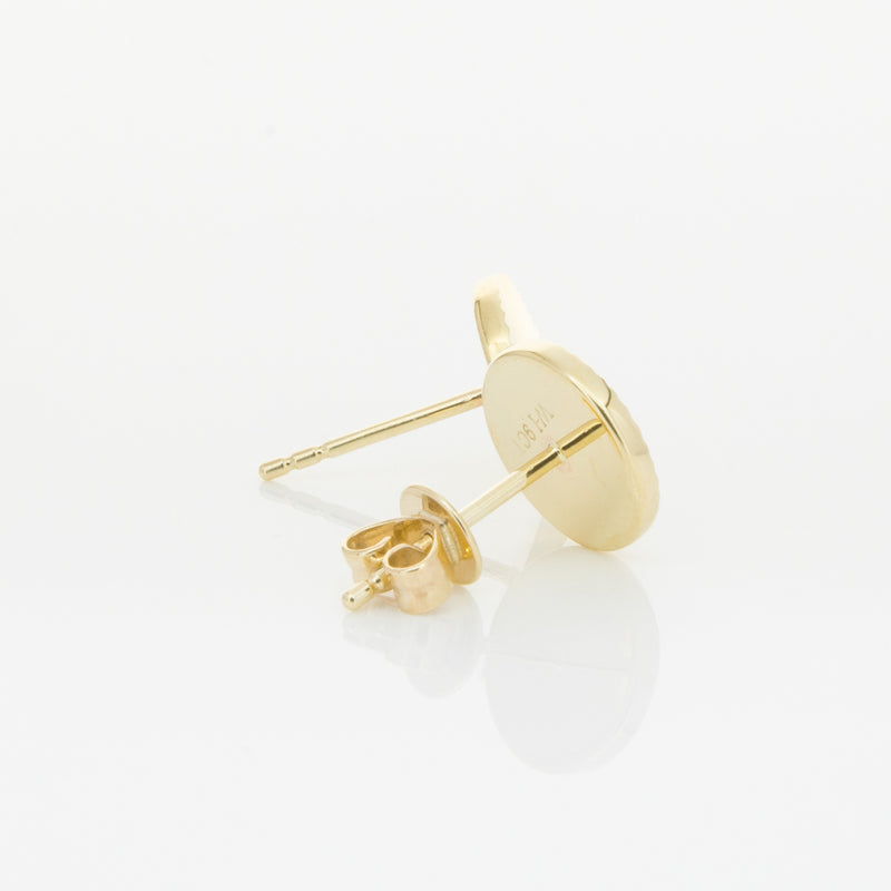 9ct Yellow Gold Reflections Stud Earrings-Earrings-Walker & Hall
