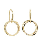 9ct Yellow Gold Mini Entwined Hook Earrings - Earrings - Walker & Hall