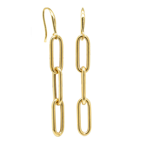 9ct Yellow Gold Negroni Drop Earrings - Earrings - Walker & Hall
