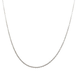9ct White Gold Cable Chain - Walker & Hall