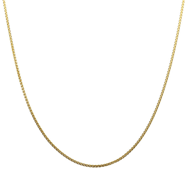 18ct Yellow Gold 1mm Wheat Chain - Walker & Hall
