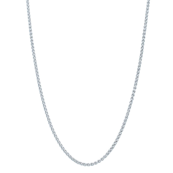 Platinum Wheat Chain Necklace - Necklace - Walker & Hall