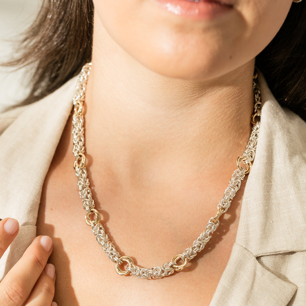 Men's Fine Silver Byzantine Chain - Jewelry1000.com | Silver chain for men,  Mens chain necklace, Sterling silver mens