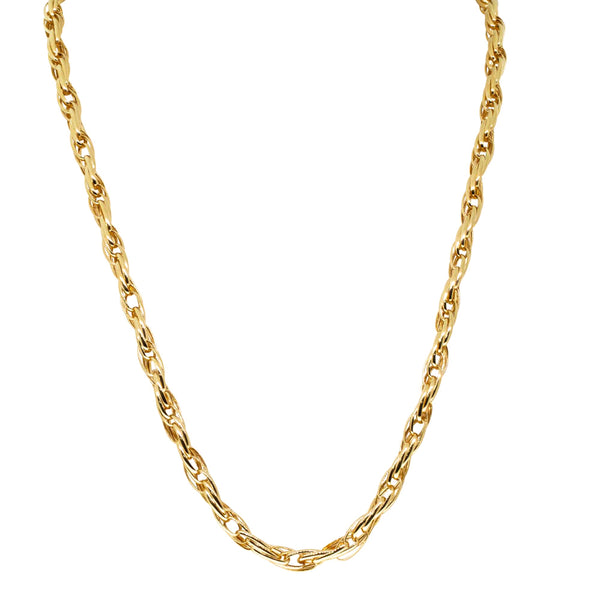 9ct Yellow Gold Triple Oval Link Chain - Necklace - Walker & Hall