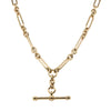 9ct Yellow Gold Paperclip Link Fob Chain - Necklace - Walker & Hall