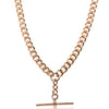 9ct Rose Gold Fob Chain Necklace - Walker & Hall
