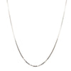 9ct White Gold 1.2mm Box Link Chain - Walker & Hall